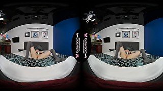 Solo Denis is always masturbating at home, in VR