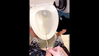 Hung cock taking a piss - TS Jade Jameson