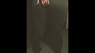 Pissing after yoga stretching