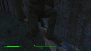 Mutant roughly fucked a girl in the ass after the battle | Porno Game, 3D