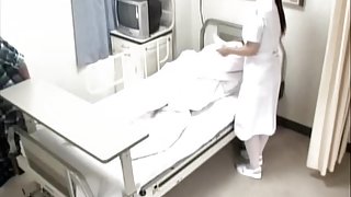 Awesome nurse screwed by her patient in voyeur medical video