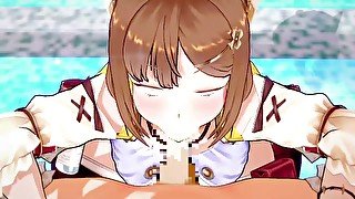 【ライザのアトリエ ライザ】ライザがフェラチオで搾り取ってくれるだけ