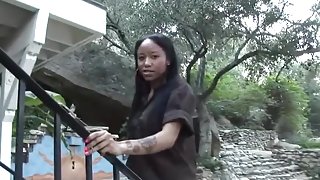 Black minx reamed by horny ebony man