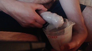 Cock dipped in melted wax