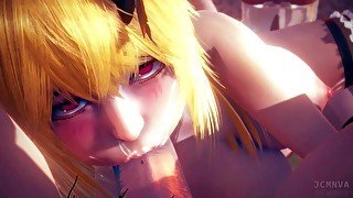 Fox maid in Futa mansion 3D