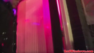 Smoking dutch hooker in her big boots