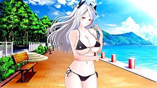 Azur Lane: POV SEX WITH HUGE TITS WAIFU PRINZ EUGEN (3D Hentai)
