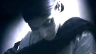 Horny and filthy brunette with nice boobs sucks the dick