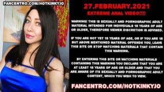 Hotkinkyjo big wood dildo anal & prolapse