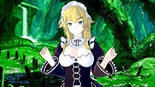 Re Zero: HOT BLONDE MAID FREDERICA AT YOUR SERVICE! (3D Hentai)