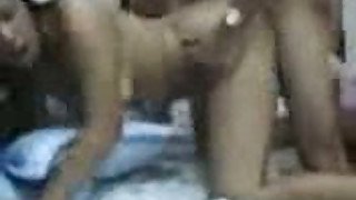 Indonesian wife got fucked by her perv husband in her back hole