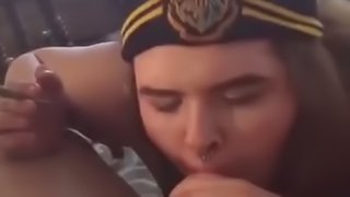 BBW BITCH SUCKS DICK TO HIT BLUNT