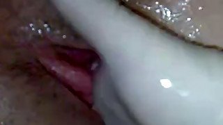 Fisted in her fresh and all wet itchy twat using gloves