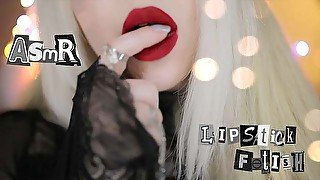 ASMR LIPS FETISH - LIPSTICK FETISH * YouTuber / Twitch Streamer / Tiktoker *   ASMR AMY B