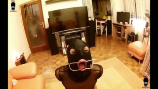 Dental gag deepthroating, spitting and analyizing slut slave - POV-INTRO