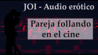 Escondidos en el cine. JOI en español.