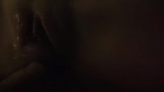 Stroking wet pussy with dick