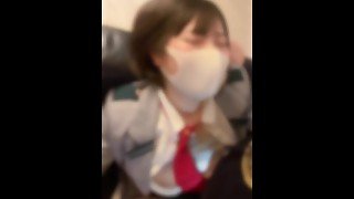 アニメコスプレ色白巨乳ちゃんと生えっち