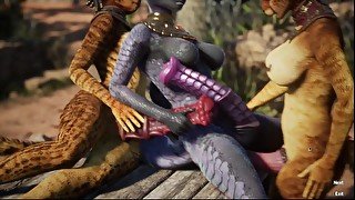Busty Furry FUTANARI Girls Likes Big Monster Cock 3D Porn Game RPG Carnal Instinct