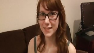 Vintage femdom teen smacks old man balls POV