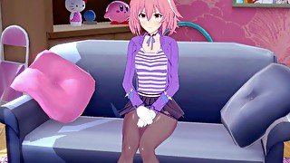 Fate Grand Order Yaoi - Gudao x Astolfo Handjob