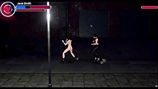 Solas City Heroes [PornPlay Hentai game] Ep.2 Super heroine gangbang with shemale street thugs