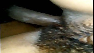 Sri Lankan amateur bitch gets her wet hairy pussy drilled closeup