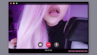 VIDEOCALL WITH YOUR STEPSISTER → NSFW videos on Onlyfans 💰*Roleplay* ASMR Amy B