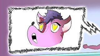 FUTA FURRY RIDES FAT DILDO! furry porn dragon