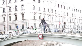 Sexual stranger porn episode with wild fuck and spunk fountain