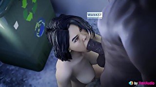 Domino Facefuck - Call of Duty Modern Warfare 3d animation with sound asmr realistic audio