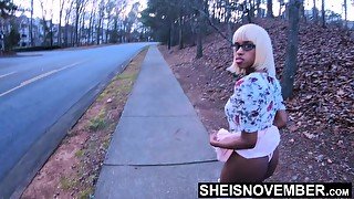 Walking Then Fucked Missionary In Dirt In Public By Stepdad While Sheisnovember Legs Spread Apart