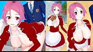 【エロゲーコイカツ！】ソードアートオンライン(SAO) 篠崎里香(リズベッド)3DCG巨乳アニメ動画[Hentai Game Koikatsu! Shinozaki Rika (Anime 3DCG