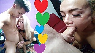 I Suck My Neighbor's Whole Cock And He Fucks My Ass Very Hard