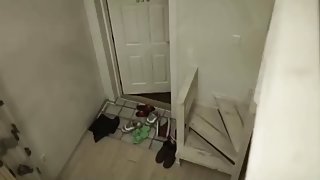 Amateur Korean couple make sweet sexy love at home