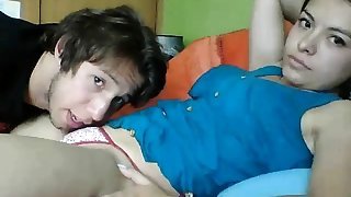 Fucking His Sexy Girlfriend In Her Dorm