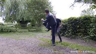 Fantastic small-titted brunette teen babe gets wrecked