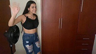 My sexy student sends me the best video changing clothes