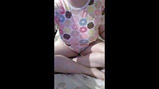 Adult Baby Girl trying on Onesies/baby Grows (from Kinky Dreamzzz) - Re-upload