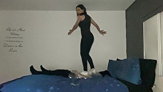 Mistress Alexis Tramples Slave in Converse & Sneakers (PREVIEW)