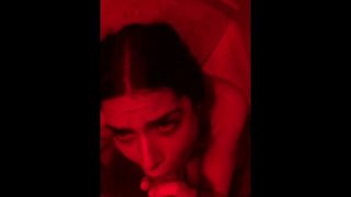 Tatted teen sucks on hard cock :onlyfans vxnsplaytime 