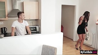 Simony Diamond sucks friends guy and it turns in a threesome