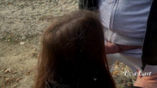 Минет на пляже от блядовитой незнакомки-Eva Last