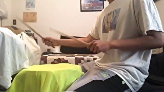 Parents Being Loud Having Sex In The Other Room And I'm Playing Drums