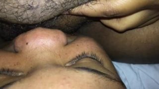 Licking my girlfriends juicy pussy 