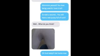 Wife Sexting Cuckold Husband Details of Personal Training Sex Session!