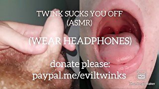 Twink Gives You A Blowjob While You Play Video Games (ASMR)