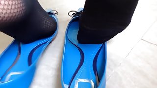 Specifically double popping dior flats