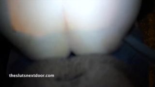 Slut walks public street naked and sucks her black Daddy