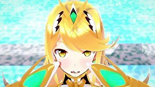 【ゼノブレイド2 ヒカリ】ヒカリがフェラチオで搾り取ってくれるだけ